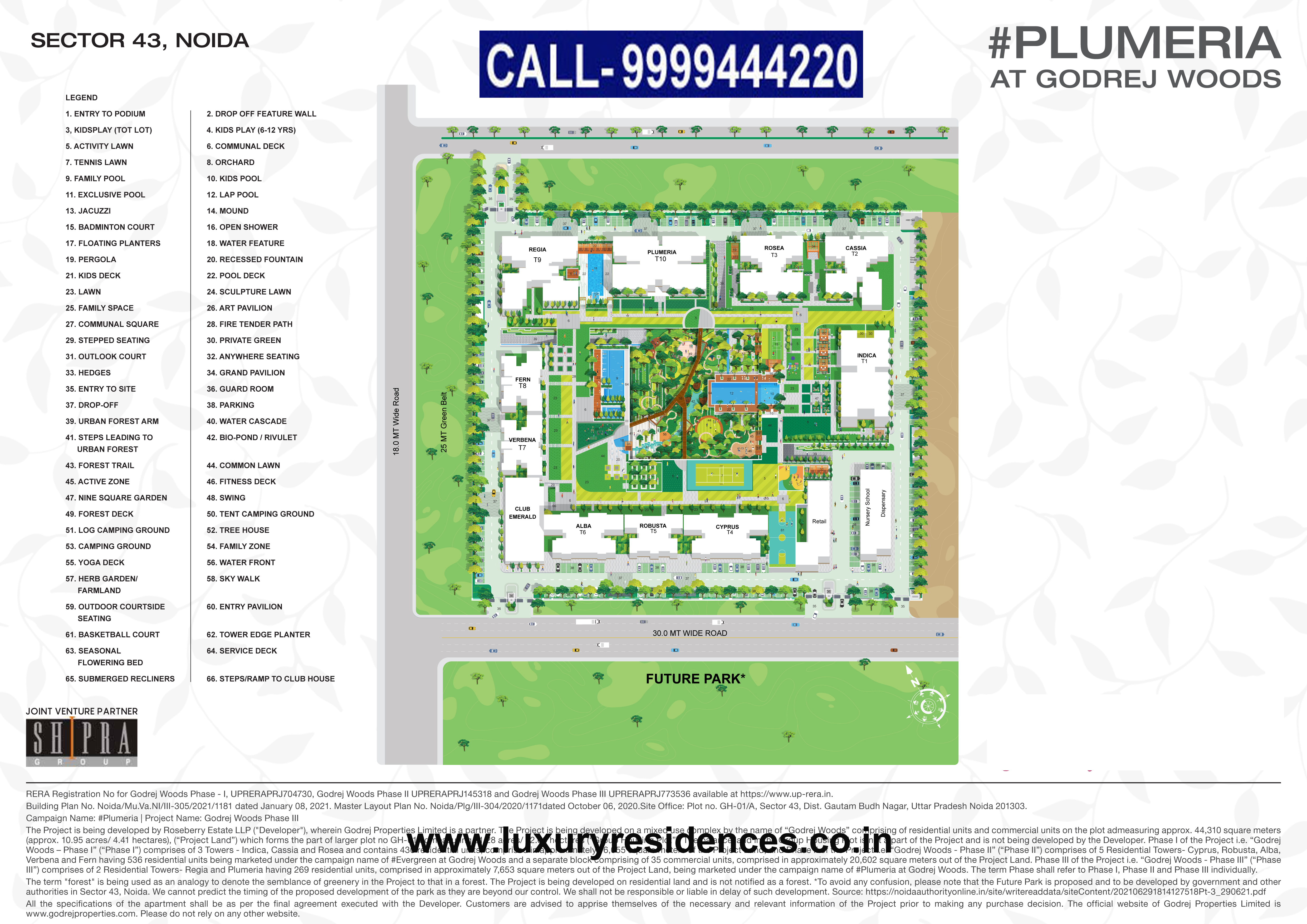 Godrej Plumeria Layout Plan