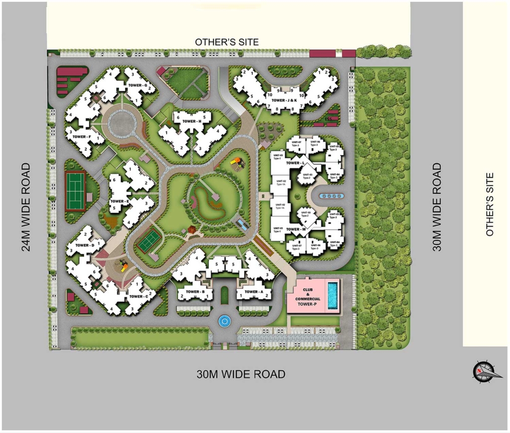 RG Mirage Layout Plan