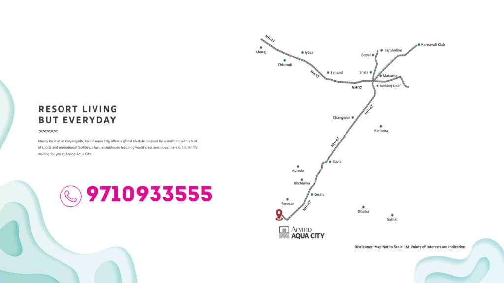 Arvind Aqua City Location Map