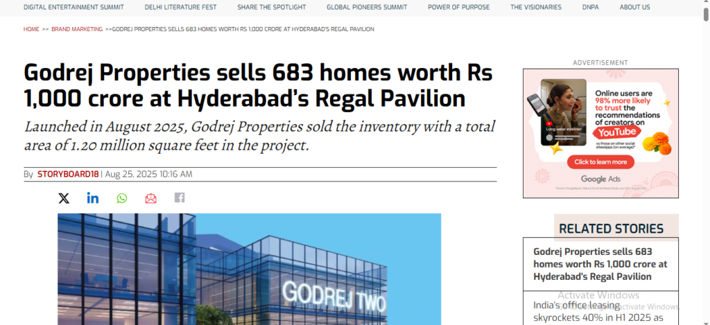 Godrej Regal Pavilion News