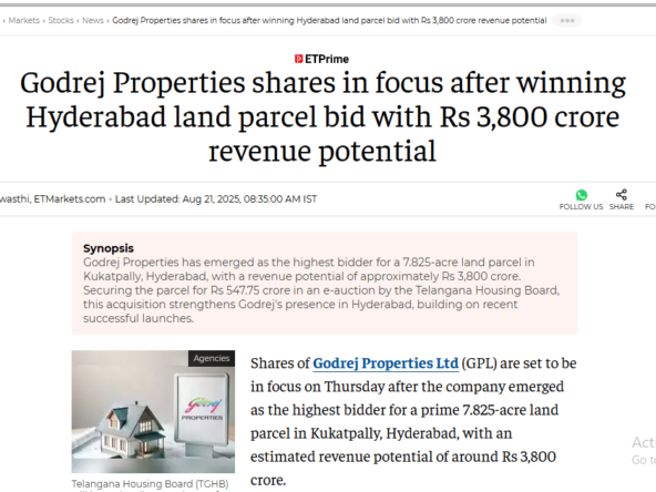Godrej Projects Hyderabad News