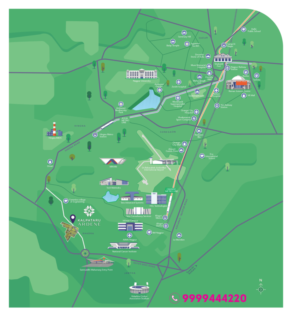 Kalpataru Ardene Location Map