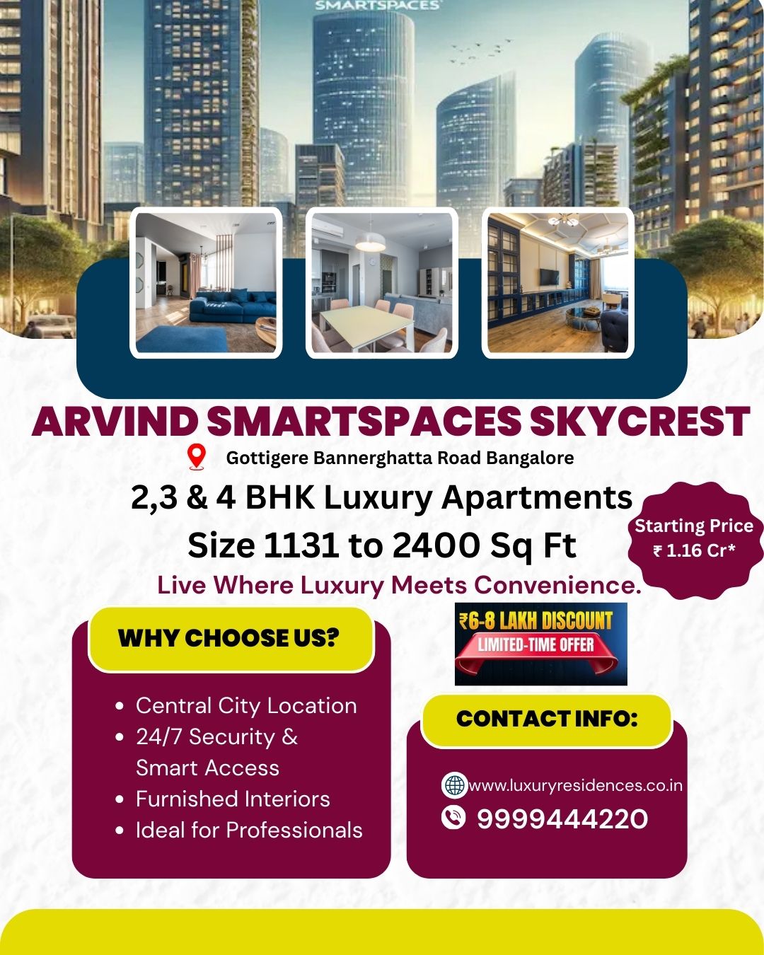 Arvind Smartspaces Bannerghatta Bangalore