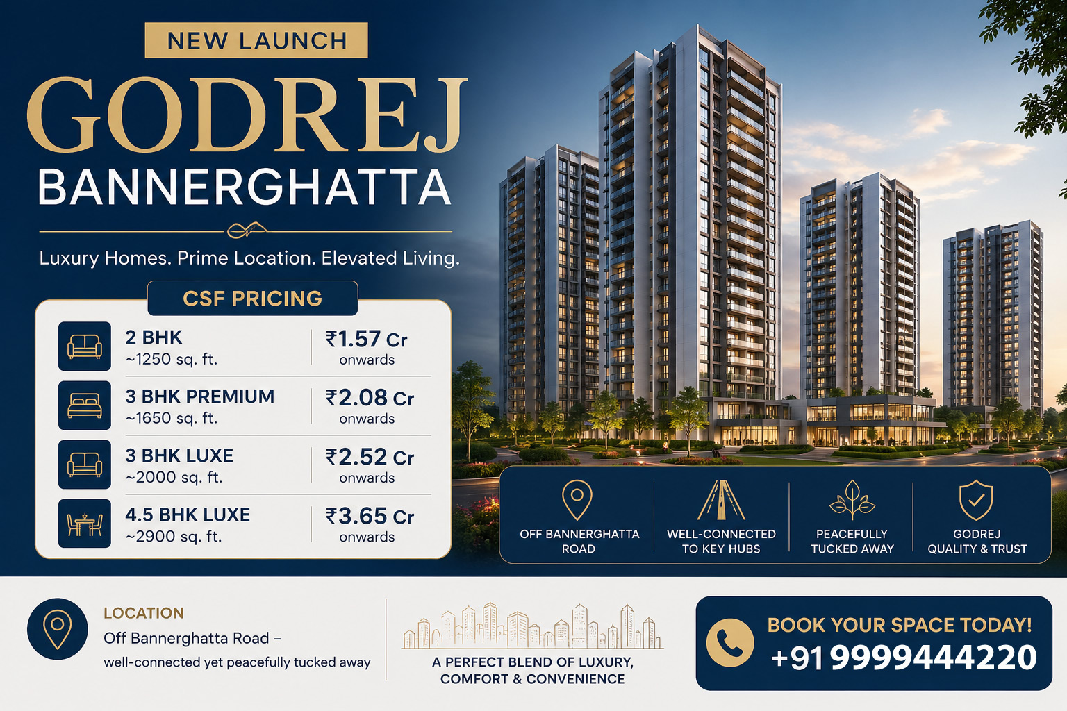Godrej New Launch Bannerghatta